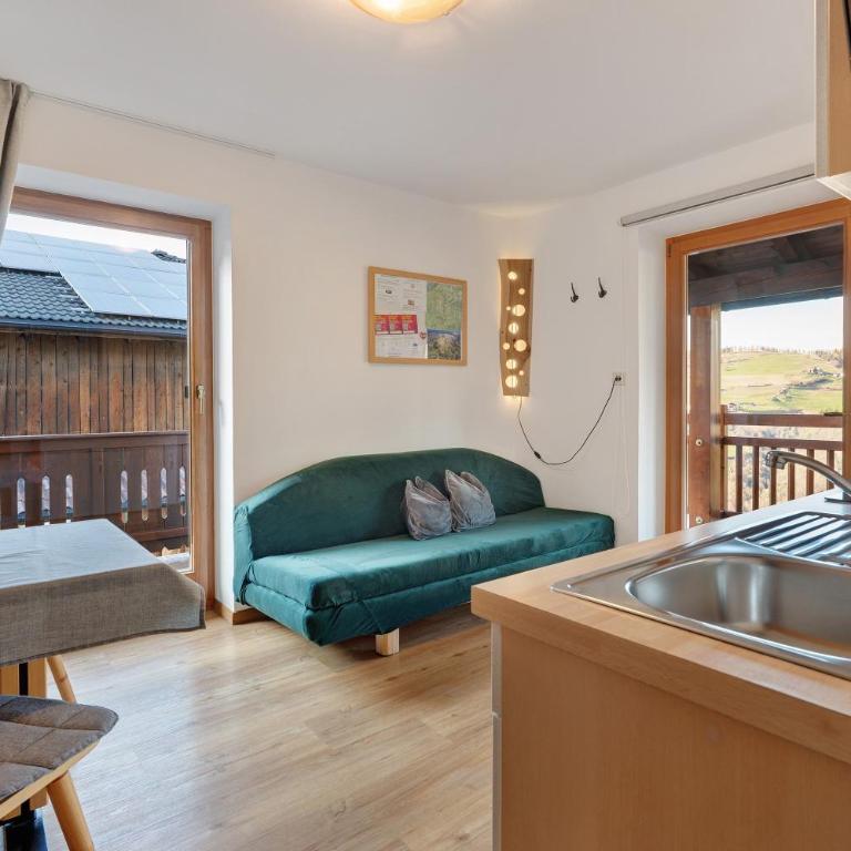 Wohnung Schlern Heigler Hof - Appartamento Superior con 1 Camera da Letto e Balcone - 5