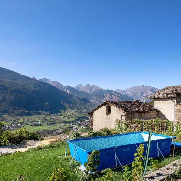 Casa Mauro con vista su Aosta - Appartamento Deluxe con 2 Camere da Letto e Vista Giardino - 27
