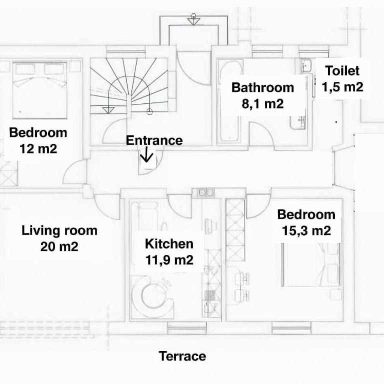 Apartments Tratter - Appartamento Deluxe con 2 Camere da Letto e Vista Giardino - 16