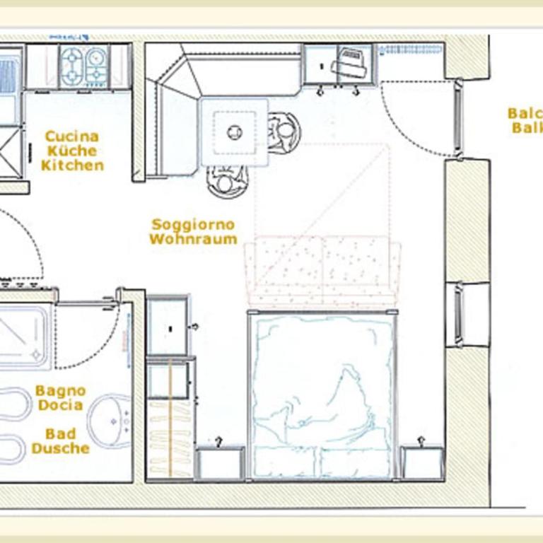 Rungghof - Appartamento Superior con 1 Camera da Letto e Balcone - 18