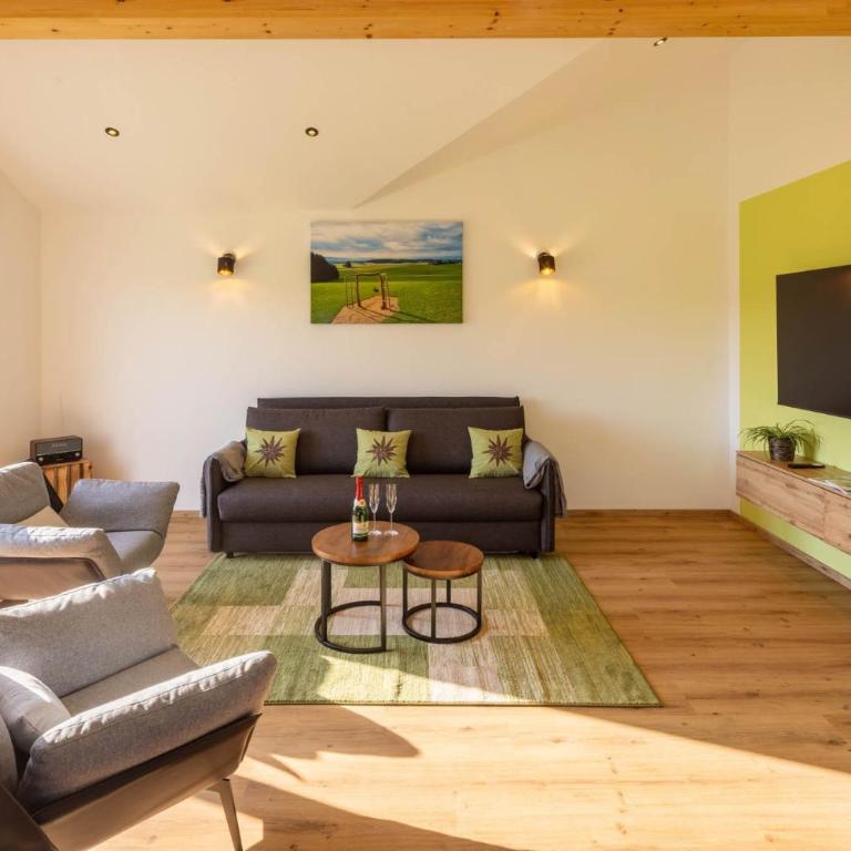 Ferienwohnung Egg-Hof - Apartment mit 1 Schlafzimmer und Gartenblick - 5