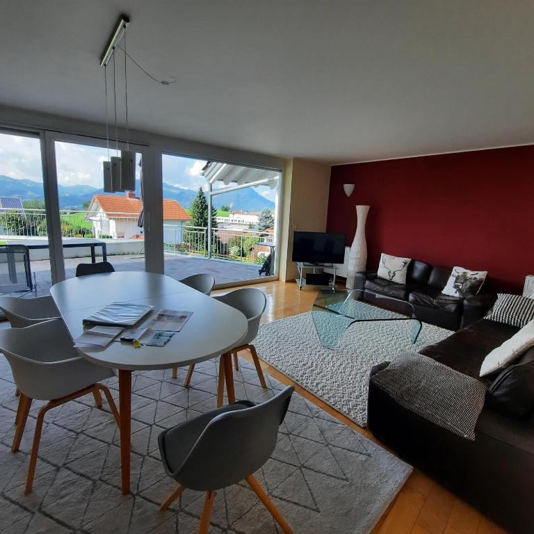 Ferienwohnung Panoramablick - Apartment mit 3 Schlafzimmern und Bergblick - 16
