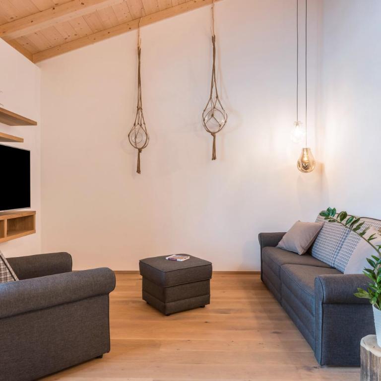 Schartneralm Kiefer Family - Deluxe-Apartment mit 2 Schlafzimmern und Gartenblick - 14