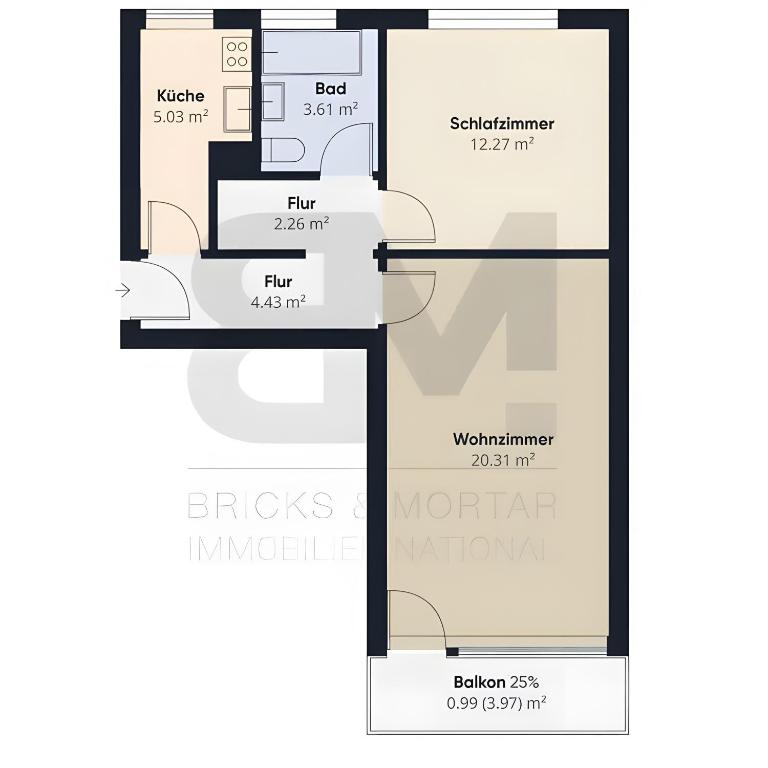 Fewo Bergblick, Sauna, Parkplatz - Superior Apartment mit 1 Schlafzimmer und Balkon - 28