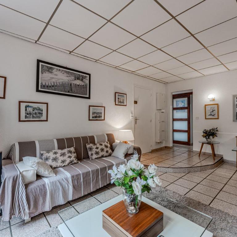 La Palmeraie 300m plage, calme - Two-Bedroom Deluxe Apartment with Garden View - 14