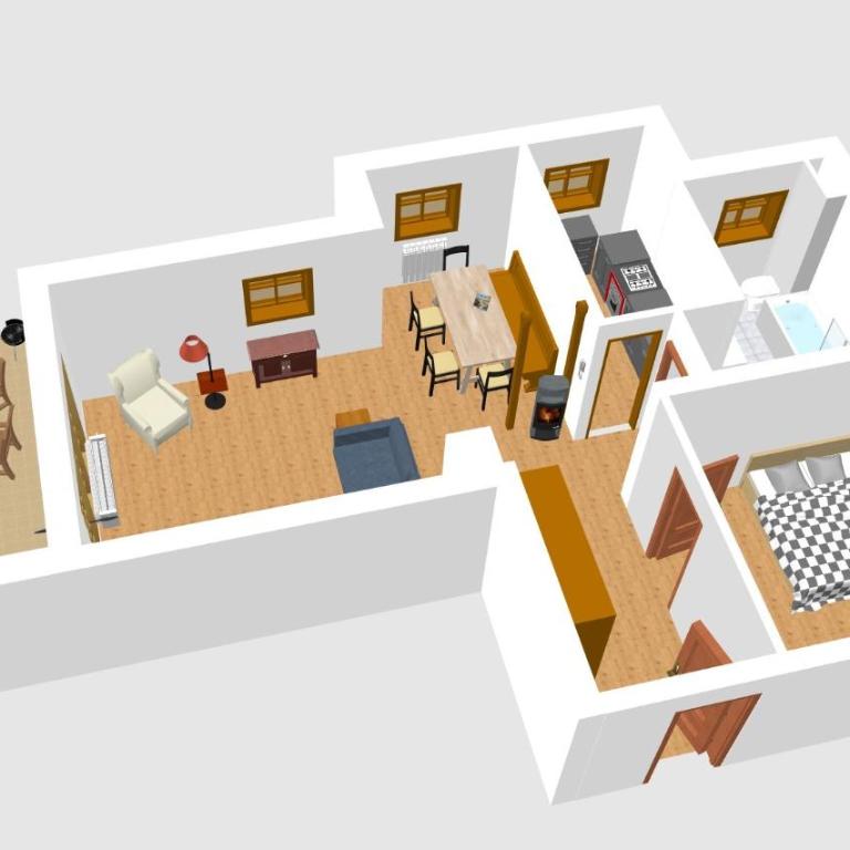 Ferienwohnung Vilstalstüble - Apartment mit 1 Schlafzimmer und Gartenblick - 44