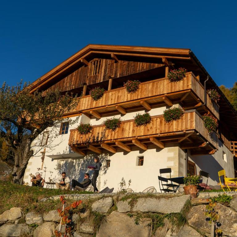Herzleierhof Rodeneck - Apartment mit 1 Schlafzimmer und Gartenblick - 26