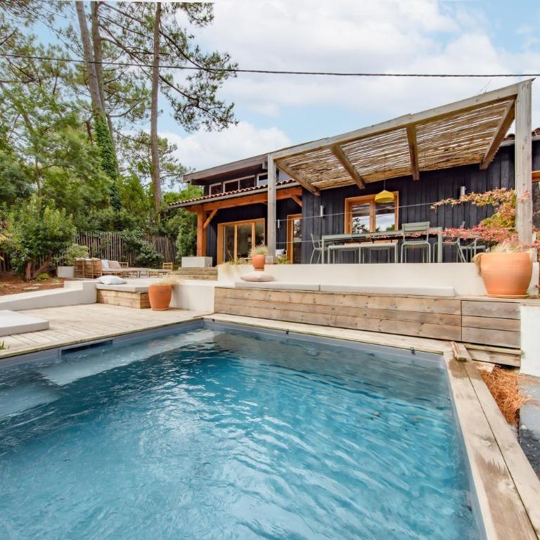 Villa Cap-Ferret, vue bassin-pinède - Villa - Vue sur Jardin - 27