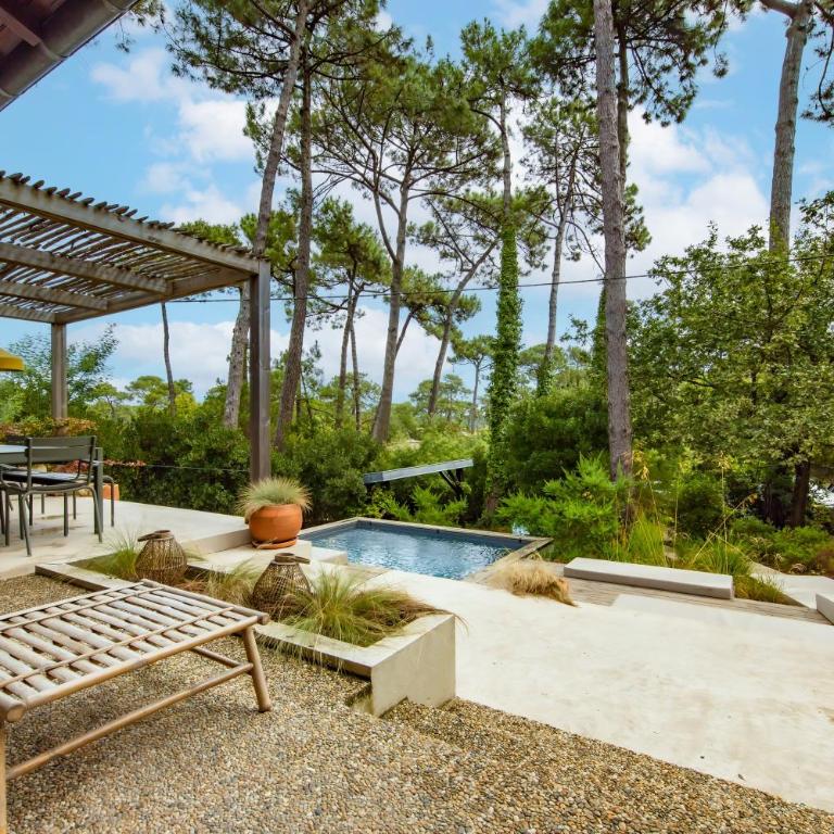 Villa Cap-Ferret, vue bassin-pinède - Villa - Vue sur Jardin - 30