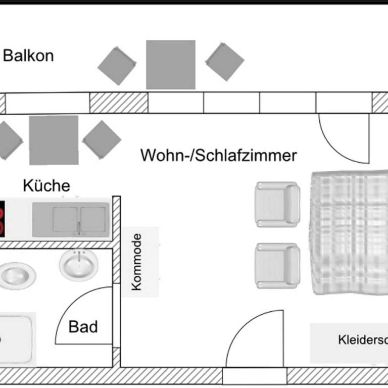 Gästehaus Wolfgang Mittersee - Studio mit Bergblick - 6