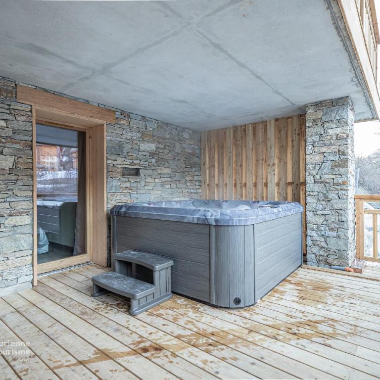 Chalet L'arcelle, Spa privée - Appartement Supérieur avec Sauna - 18