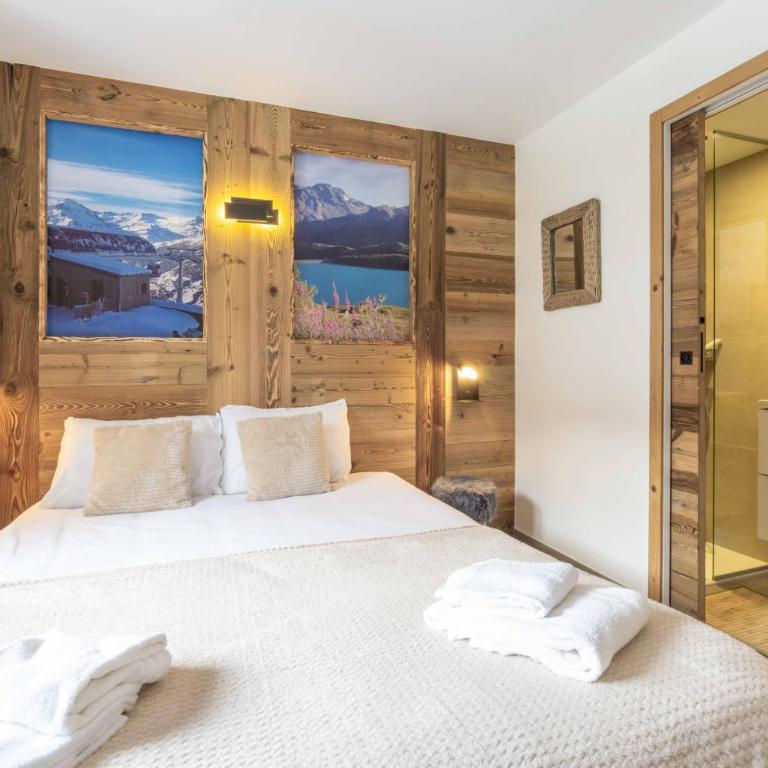 Chalet L'arcelle, Spa privée - Appartement Supérieur avec Sauna - 13