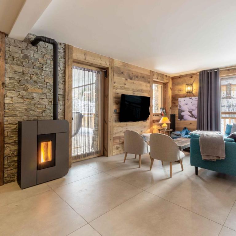 Chalet L'arcelle, Spa privée - Appartement Supérieur avec Sauna - 5