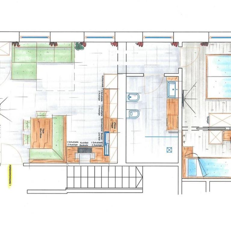 Lechnerhof Fane Alm - Appartamento Deluxe con 2 Camere da Letto e Vista Giardino - 29