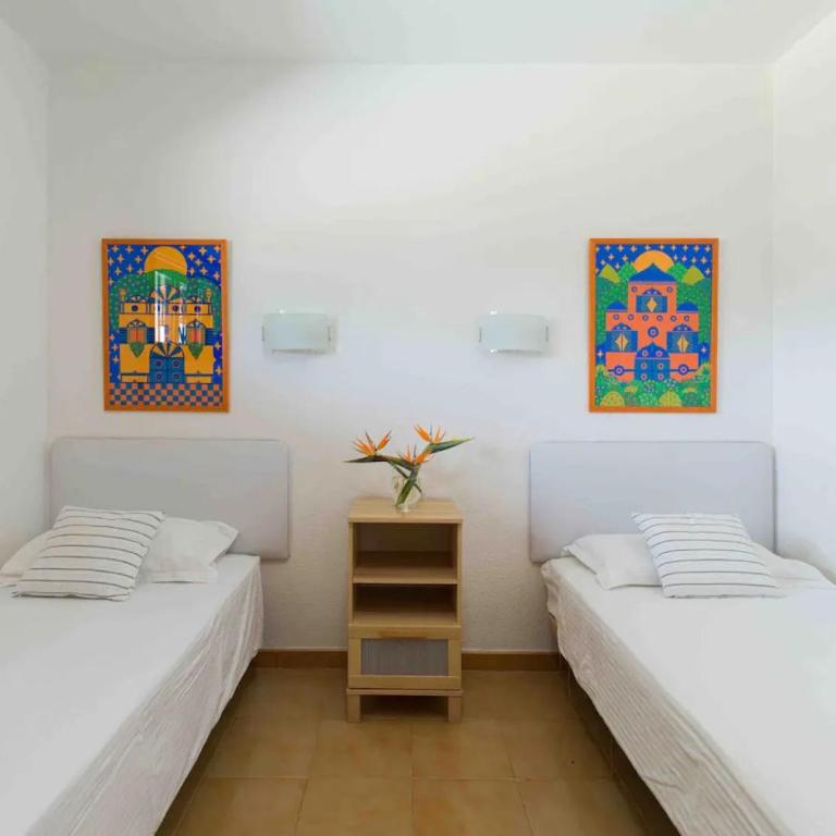 En la playa 2 dormitorios y piscina - Two-Bedroom Deluxe Apartment with Ocean View - 20