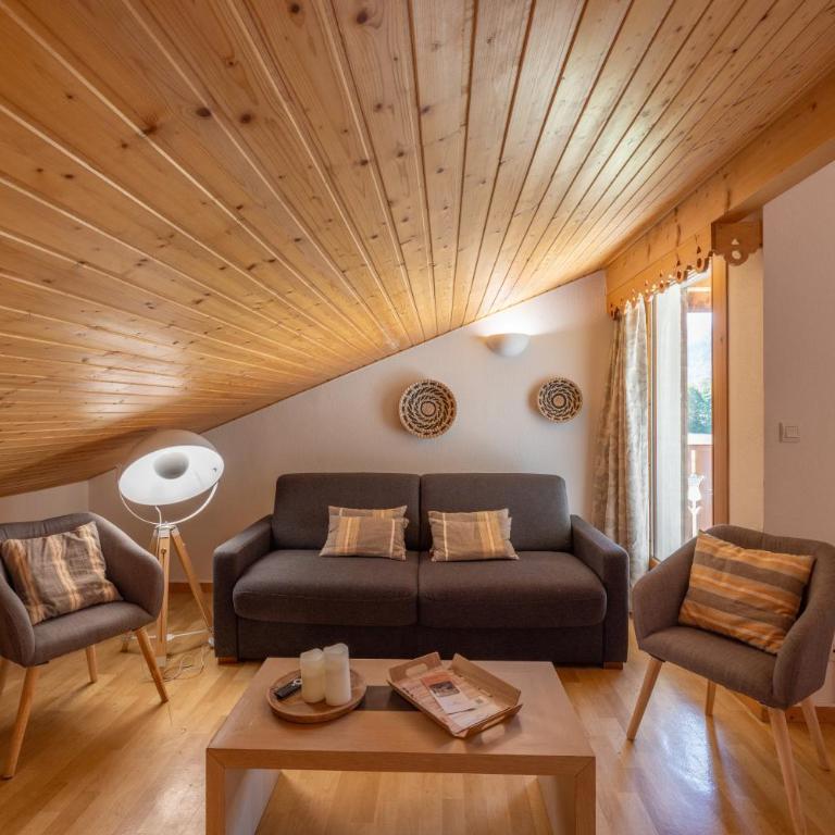 Appt le grand Tetras D20 - Apartamento Deluxe de 2 dormitorios con vistas al jardín - 5