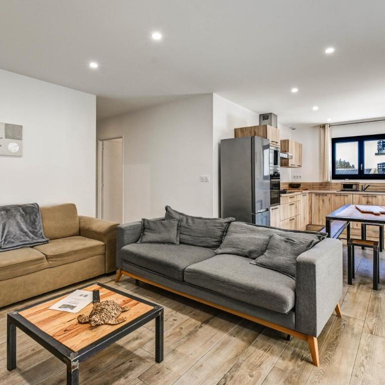 Aux pieds des pistes - Appt B - Deluxe Apartment mit Balkon und 2 Schlafzimmern - 4