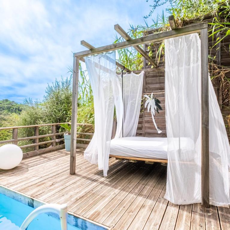 Cottage Provençal piscine et spa - Appartement 3 Chambres Premium avec Balcon - 21