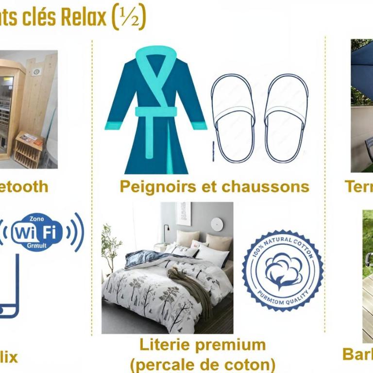 Kelys SPA- Sauna,Terrasse Privée & Sérénité - Apartamento de 1 dormitorio - 20