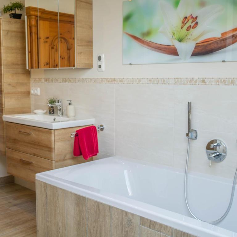 Ferienwohnung Bergpanorama - Apartamento Superior de 1 dormitorio con balcón - 17
