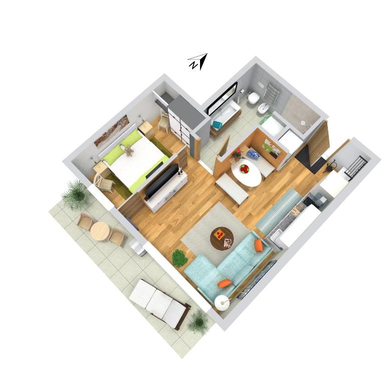 Apartment Bergzeit Sterzing - Superior Apartment mit 1 Schlafzimmer und Balkon - 11