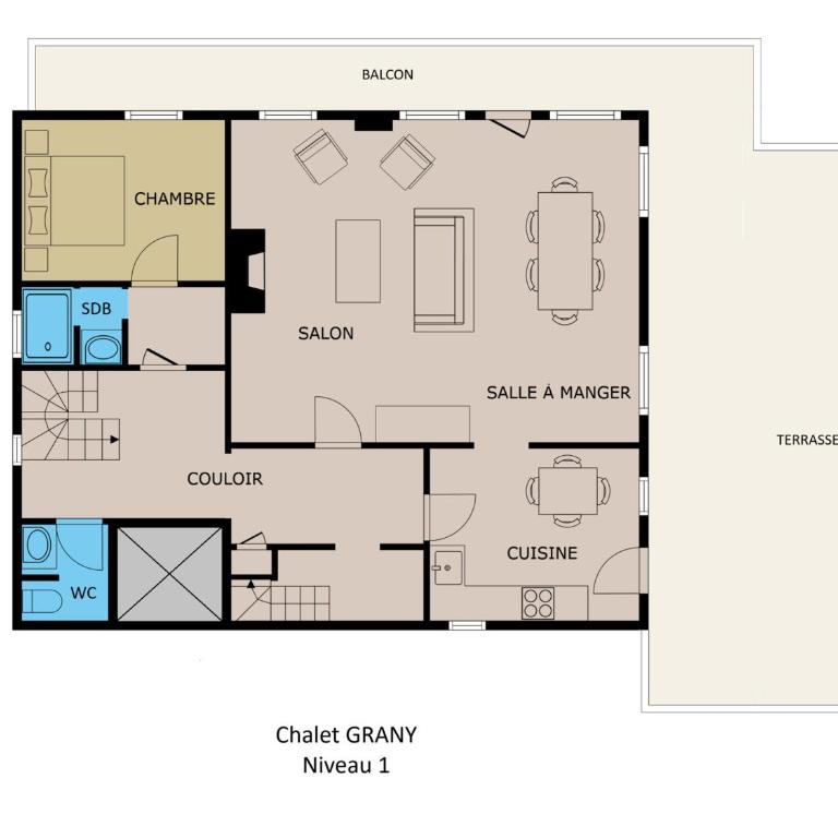 Chalet 4★, 11 pers, 6 ch, terrasse sud, animaux admis - FR-1-304-21 - Chalet (11 Adultes) - 22