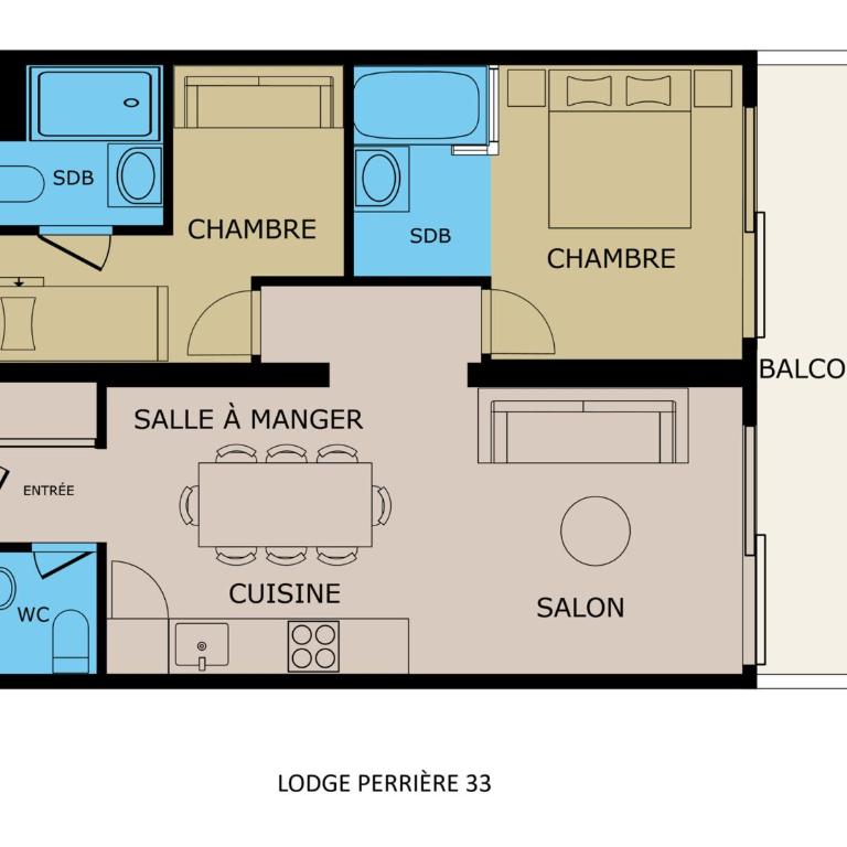 4★ Appartement Sud, 6 pers, 2 ch, La Clusaz avec balcon - FR-1-304-274 - Appartamento (6 Adulti) - 13