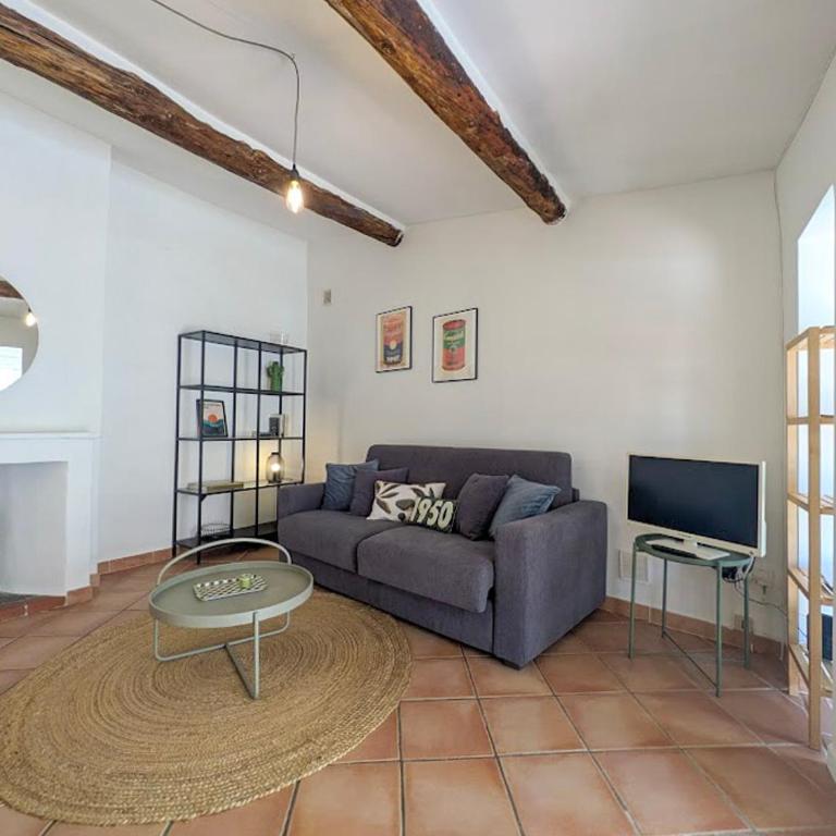Grand studio, coin nuit & terrasse, plein centre - Apartment mit 1 Schlafzimmer - 10
