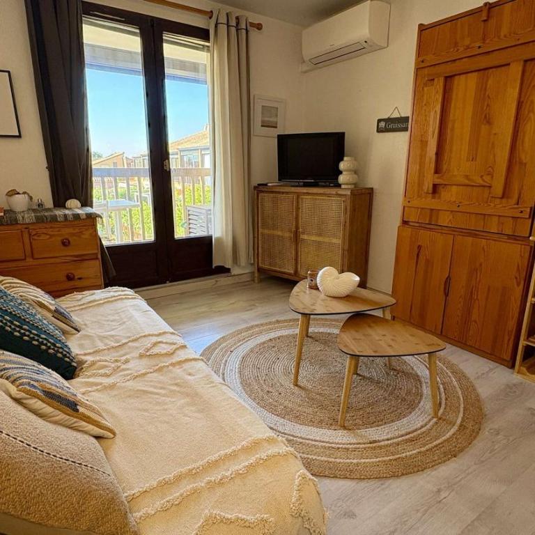 Studio cosy avec clim, piscine, plage du Grazel à 300m - GN020-210 - Appartement - 2