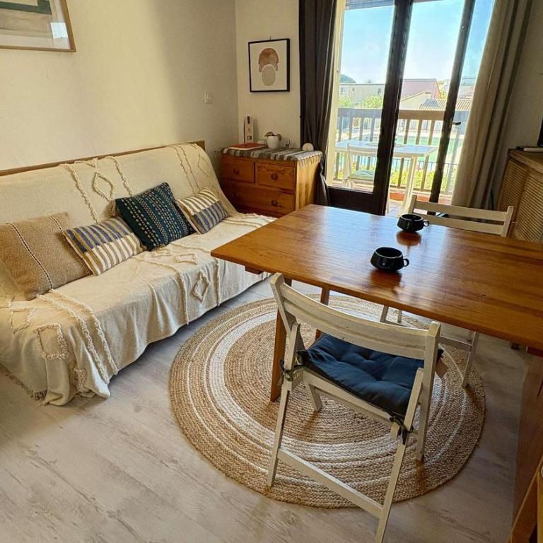 Studio cosy avec clim, piscine, plage du Grazel à 300m - GN020-210 - Appartement - 11