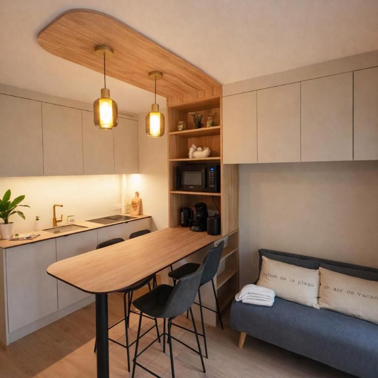 L Ecrin Lajarrige 4 5 pers plage 5 min Terrasse - Apartment mit 2 Schlafzimmern - am Meer - 5