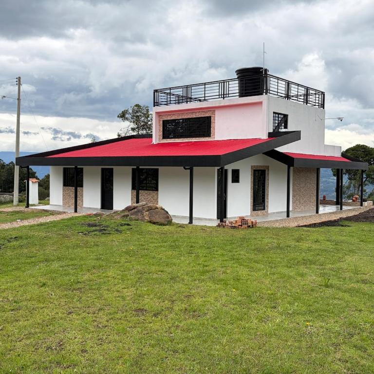 Villa El Encanto Casa campestre con fogata y vista - Villa con vistas al jardín - 34