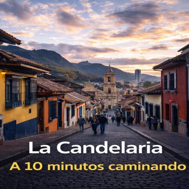 Centro Histórico Bogotá, Apartamento Equipado A 10 Min de La Candelaria Da vinci - One-Bedroom Apartment - 26