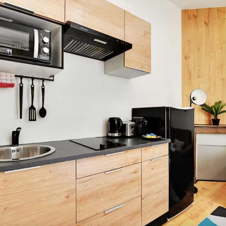 Charming AC Studio 2 Guests La Villette - Appartement 2 Chambres - 8
