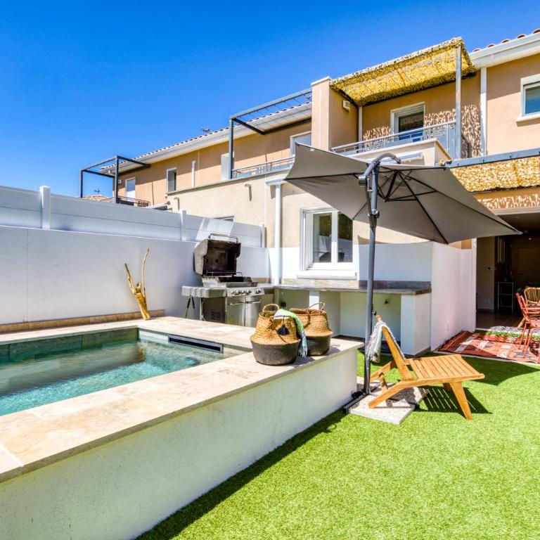 Villa cocoon avec piscine privée - proche plages & Montpellier - Villa 3 Chambres - 23