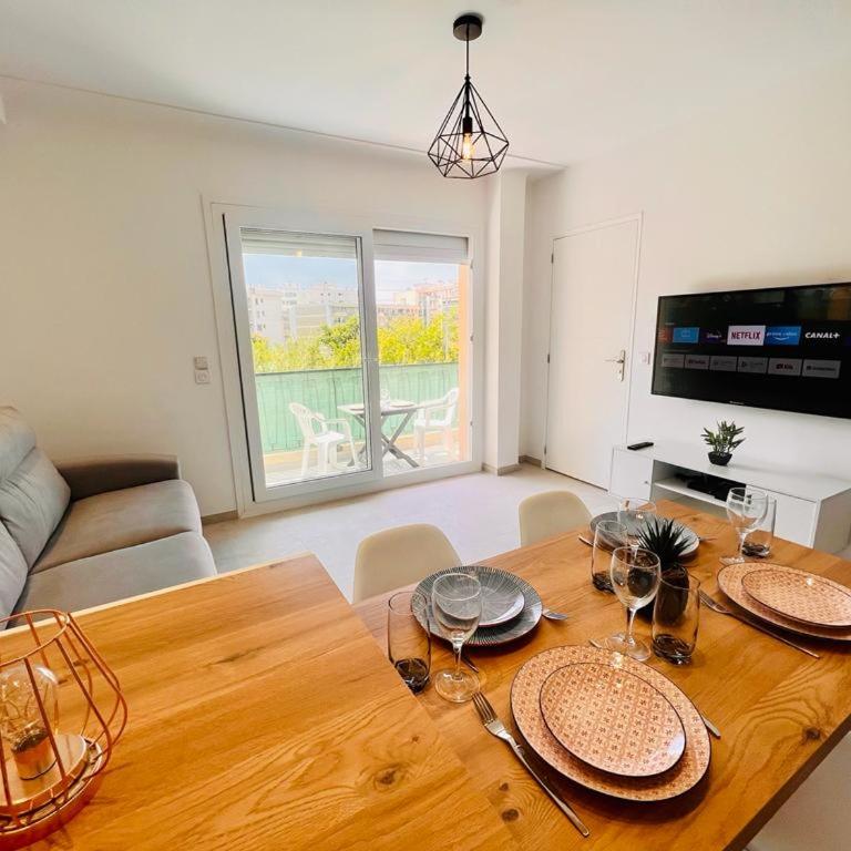 New 2-room, Comfort, 2 min beach, Air conditioning, Wifi, Terrace - Apartment mit 1 Schlafzimmer - 13
