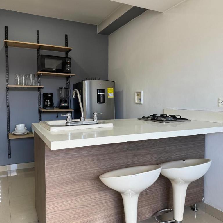 Apartaestudio cerca al Estadio Edificio Solohio 702 - Apartamento de 1 dormitorio - 5