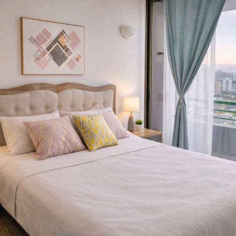 vista al mar cama doble departamento entero NEO - One-Bedroom Apartment - 3