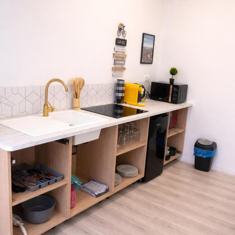 Spa Sauna et Parking Privé cosy 50m2 avec jardin - One-Bedroom Apartment - 13