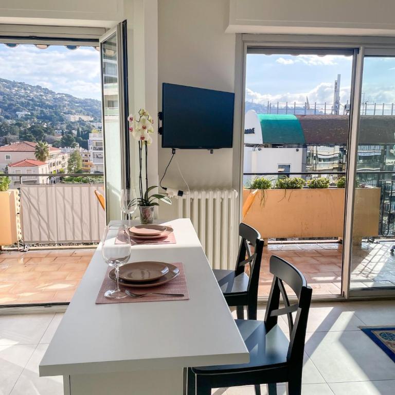 Central Cannes 10 min Palais Sunny Terrace Wi-Fi AC - Appartement 1 Chambre - 1