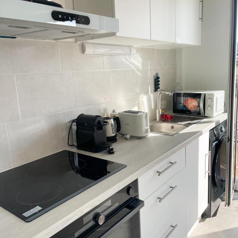 Central Cannes 10 min Palais Sunny Terrace Wi-Fi AC - Appartement 1 Chambre - 14