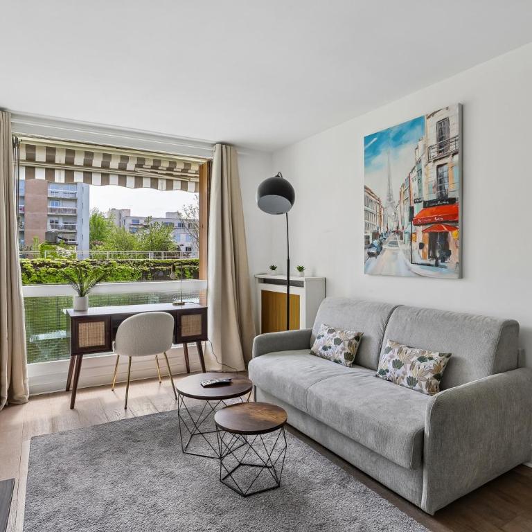 Résidence AURMAT - Appart - Hôtel - Paris - Boulogne - Apartamento de 1 Dormitorio con balcón y vistas a la ciudad - 7