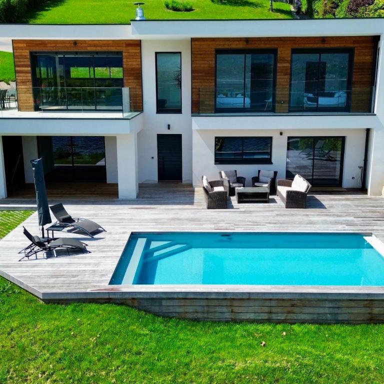 Villa Piscine chauffée vue et accès lac climatisation - Villa - 1
