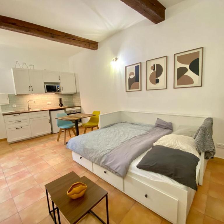Cocon Nîmois Plein Coeur-rue Fresque Arènes à 50 m - One-Bedroom Apartment - 13