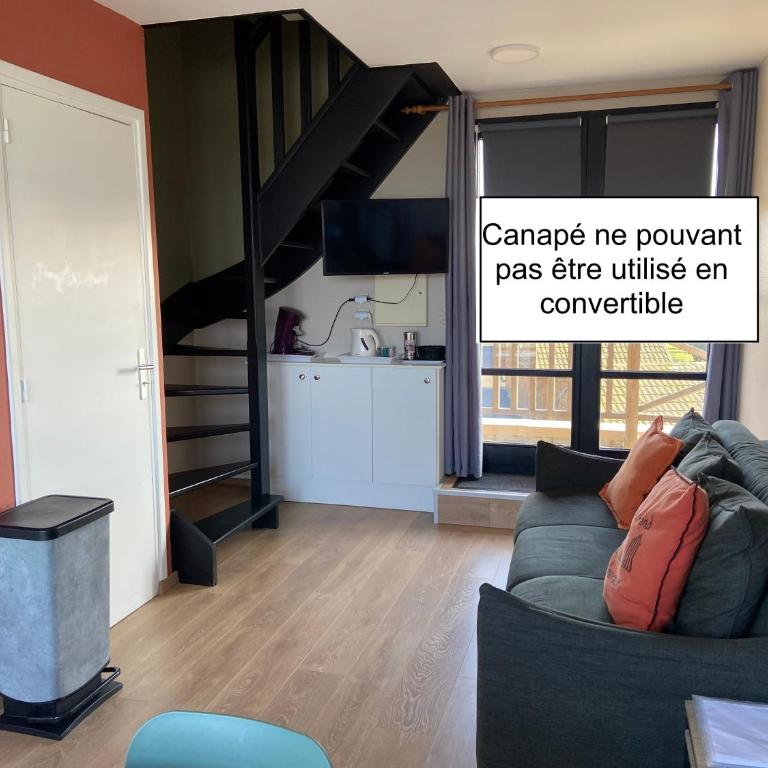 La mer vue d'en haut , duplex à la naturelle sur la côte d'opale - One-Bedroom Apartment - 25