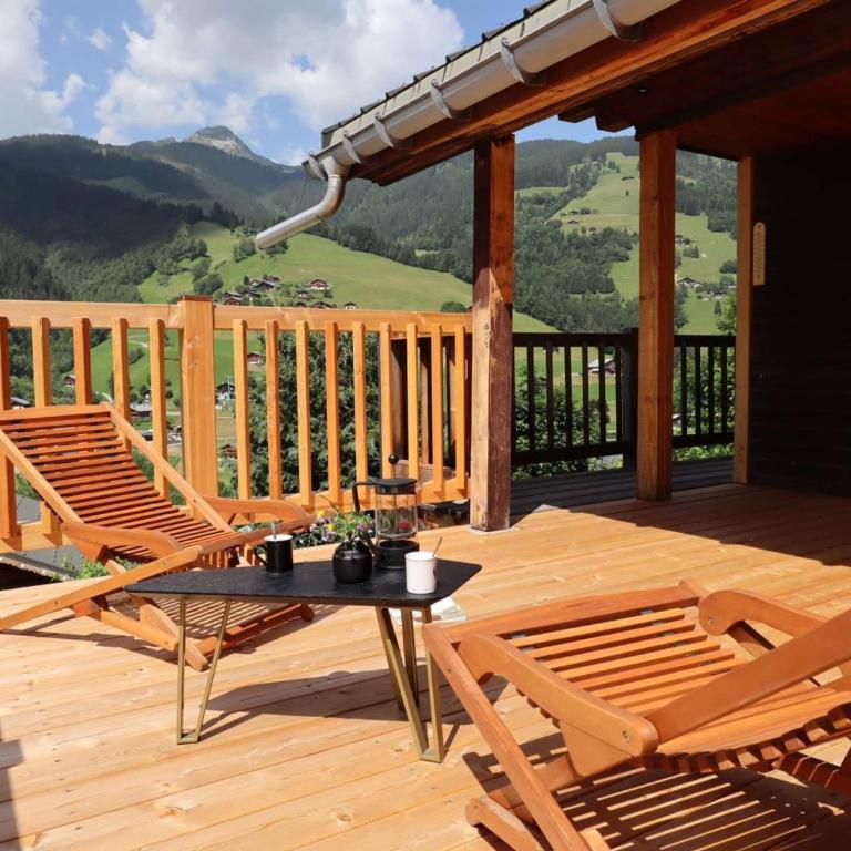 Chalet contemporain 8 pers, 4 chambres, vue sur montagnes, parking, près village - FR-1-342-243 - Three-Bedroom Chalet - 18