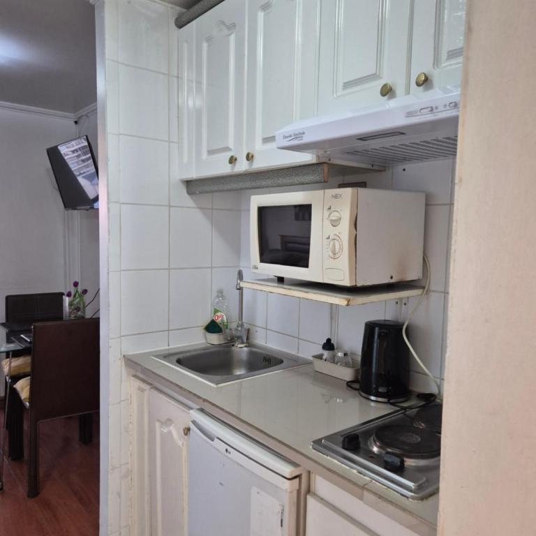 Departamento camas dobles excelente conectividad Providencia - One-Bedroom Apartment - 3