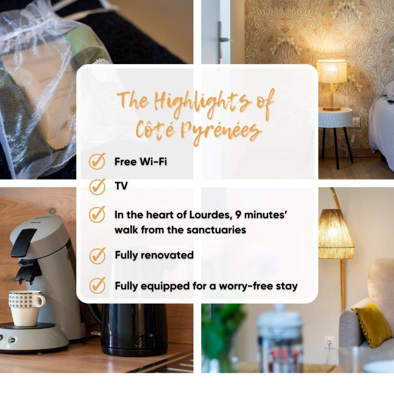 Côté Pyrénées - 9 min des Sanctuaires - Moderne & Équipé - Jusqu'à 4 couchages - Apartment mit 1 Schlafzimmer - 2