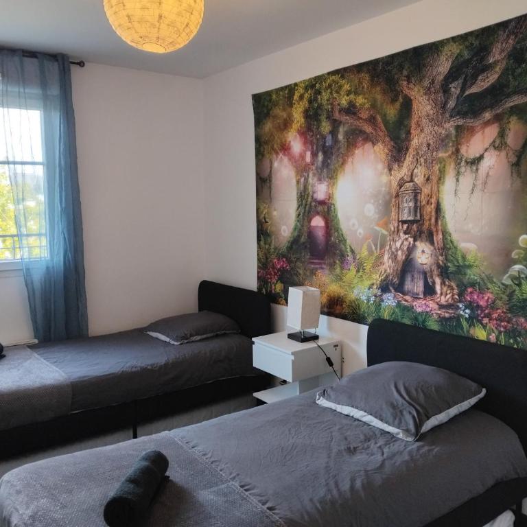 Appartement family terrasse 6-7pers proche Disney et gare - Two-Bedroom Apartment - 4