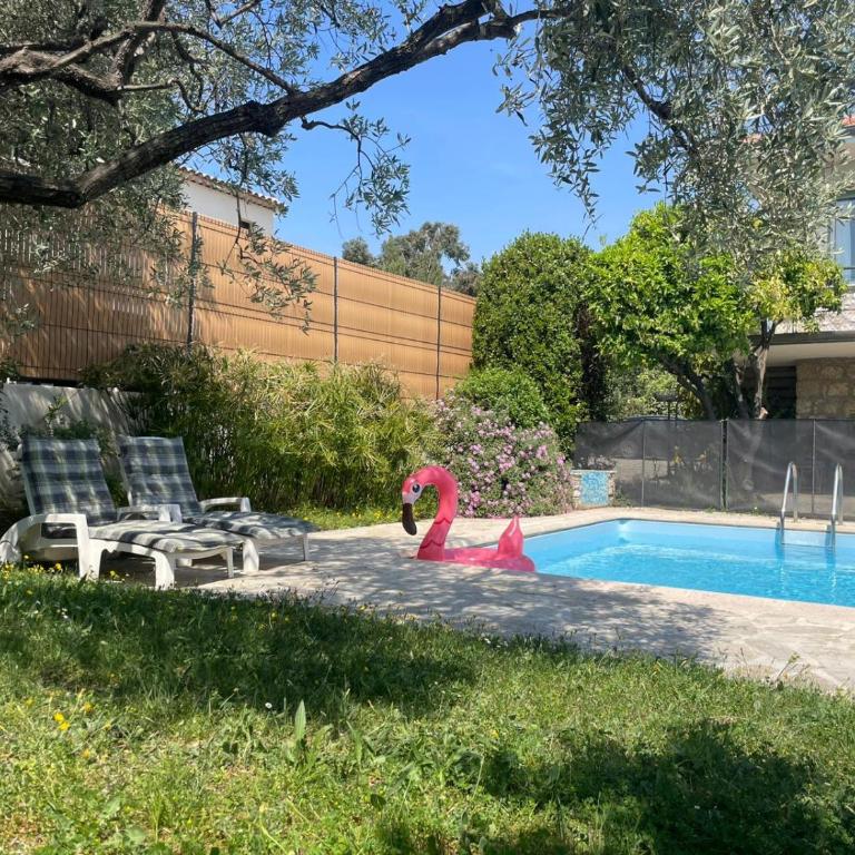 Villa Lou Soulas - Bas de villa avec piscine proche de Nice - Maison 1 Chambre - 4